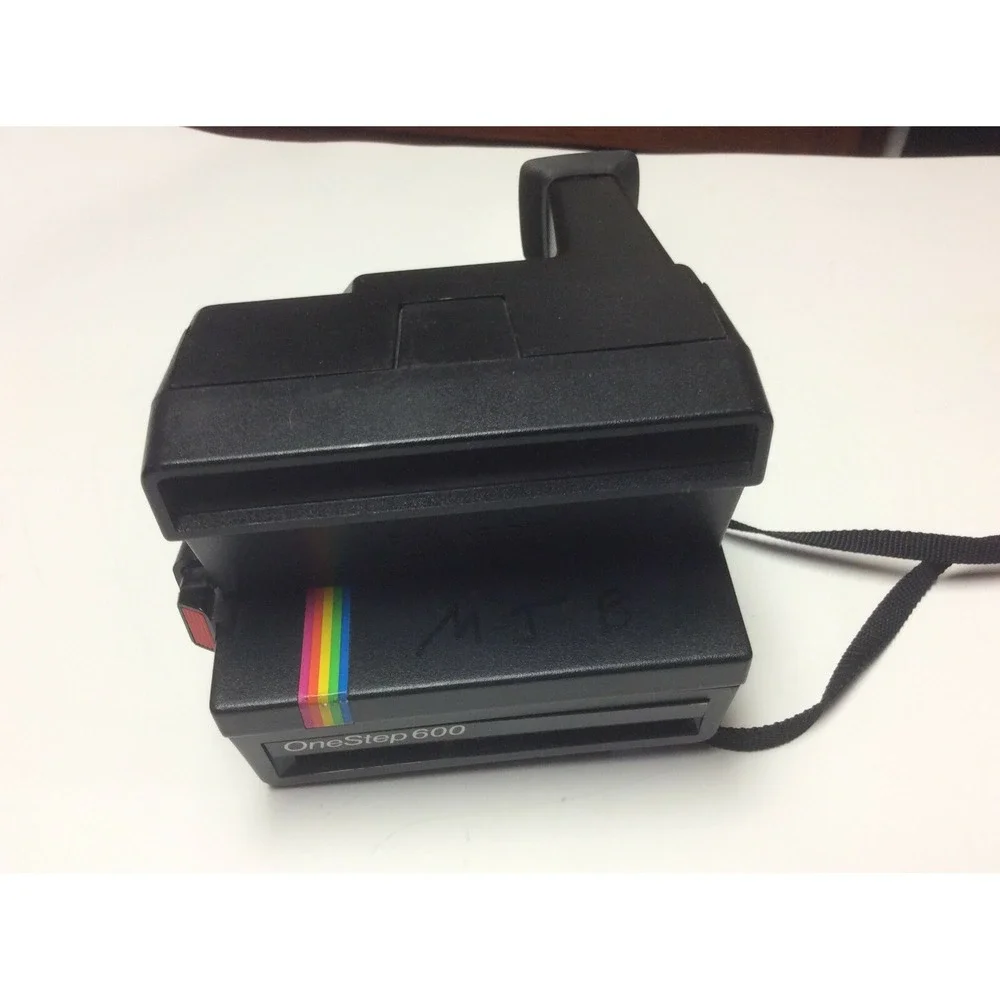 Collectible Polaroid One step 600 Land Camera, rainbow, good condition - T1125